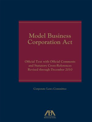 cover image of Model Business Corporation Act